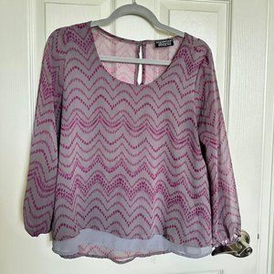 Purple & Gray Blouse / Papermoon designed exclusively for Stitch Fix